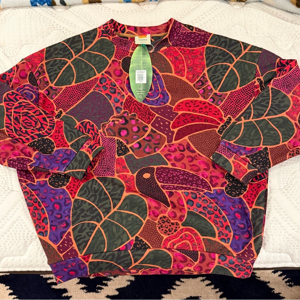 Farm Rio Hidden Animals Sweatshirt